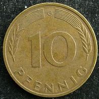 10 Pfennig BRD 1984 "G" Germany / Deutschland / D