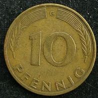 10 Pfennig BRD 1983 "G" Germany / Deutschland / D