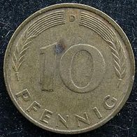 10 Pfennig BRD 1988 "D" Germany / Deutschland / D