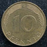 10 Pfennig BRD 1989 "J" Germany / Deutschland / D