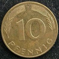 10 Pfennig BRD 1990 "F" Germany / Deutschland / D