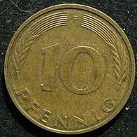 10 Pfennig BRD 1994 "F" Germany / Deutschland / D