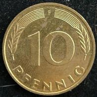 10 Pfennig BRD 1996 "F" Germany / Deutschland / D