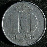 DDR 10 Pfennig 1968 "A" GDR / NDR / Deutschland / D