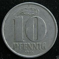 DDR 10 Pfennig 1965 "A" GDR / NDR / Deutschland / D