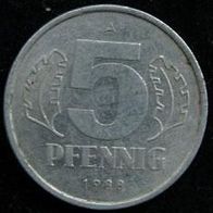 DDR 5 Pfennig 1988 "A" GDR / NDR / Deutschland / D