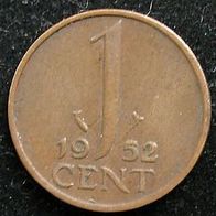 Niederlande 1 Cent 1952 Holland NL