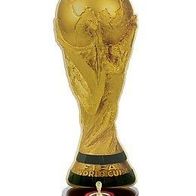 Skulpturmünze Fußball-WM-Pokal 2006 und Ersttagsbrief