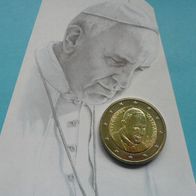 Vatikan 2016 2 Euro aus Kursmünzsatz