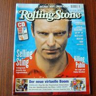 Rolling Stone Juli 2001 –Sting-Brain Setzer-Afrob-Waldeck-Moby-Angus Young
