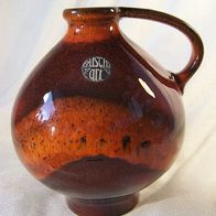Ruscha-Art Keramik Henkel-Vase, 70er J. * **