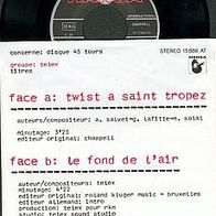 TELEX Single TWIST A SAINT TROPEZ von 1978