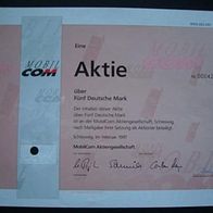TOP ! Aktie MobilCom AG Schleswig 5 DM 1997