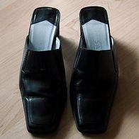 Barisal Pantoletten Sandalette echt Leder Gr.40 schwarz