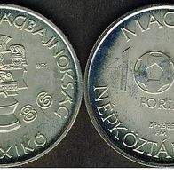 Ungarn 100 Forint 1985 Fußball WM 86 Mexico