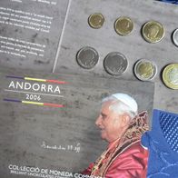 Andorra 2006 KMS * Papst Benedigt XVl - sehr gesucht und RAR