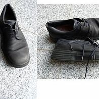 Hochwertige Ecco Schuhe Leder dunkelblau Gr. 41