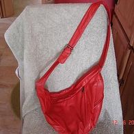Hilfe-ich ersticke in Handtaschen! Handtasche Rot 80er Leder