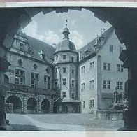 alte Ansichtskarte Weikersheim, Schlosshof mit Saalbau