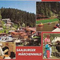 Ansichtskarte Saalburg, Märchenwald, Tiere, Menschen