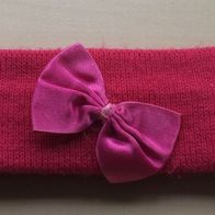 pinkfarbenes Stirnband Gr. 47 mit Schleife