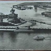 alte Ansichtskarte Koblenz, Deutsches Eck, vor 1945