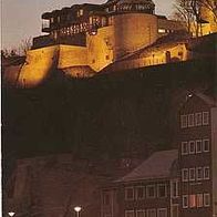 alte Ansichtskarte Bad Kreuznach Kauzenburg bei Nacht