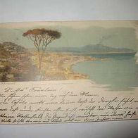 AK Panorama di Napoli (Vesuvio) 1902