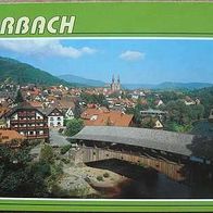 Ansichtskarte Forbach Schwarzwald, Holzbrücke