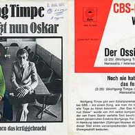 7"TIMPE, Wolfgang · Der Ossi heißt nun Oskar (Promo RAR 1976)