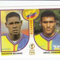 Panini Fussball WM 2002 Delgado / Fernandez Ecuador Nr 520