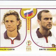 Panini Fussball WM 2002 Karpin / Khokhlov Russia Nr 526