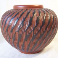Sgraffito Keramik Vase 60er J. * **
