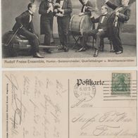 Künstler AK Dresden 1913 Rudolf Freise Humor Salonorchester Musikspezialitäten