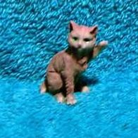 Niedliches Kätzchen F.3 aus Kunststein handbemalt