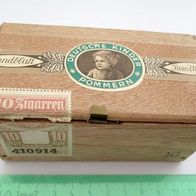 kleine alte Zigarrenkiste - leer * Deutsche Kinder Pommern * 10 Zigarren 10 Rpf