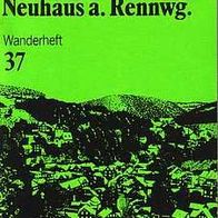 Wanderheft Tourist Verlag Lauscha Neuhaus a. Rennw* 37