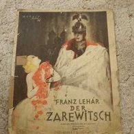Noten für´s Klavier "Franz Lehar - Der Zarewitsch"