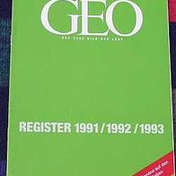 GEO Register 1991 1992 1993