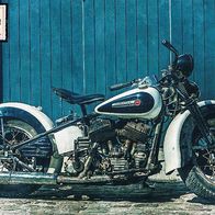 Harley Davidson Motorrad Oldtimer - Schmuckblatt 24.1
