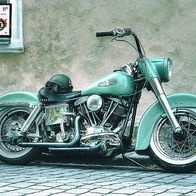 Harley Davidson Motorrad Oldtimer - Schmuckblatt 31.1
