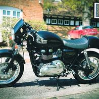 Triumph Thruxton 900 Motorrad Oldtimer - Schmuckblatt 32.1