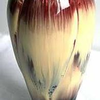 schöne Vase mit Laufglasur vermtl. Jasba aus den 1950er Jahren