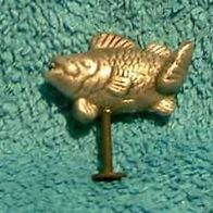 Niedlicher Fisch in Antik-Silber aus Keramik handbemalt