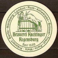 Bierdeckel Brauerei Kneitinger Regensburg Oberpfalz Bayern
