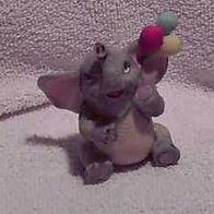 Niedlicher Elefant mit Luftballons aus Kunststein