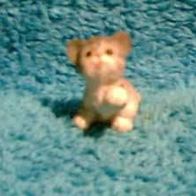 Niedliche Mini-Katze F.8 aus Kunststein handbemalt