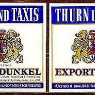 ALT ! Bieretiketten Fürstliche Brauerei Thurn und Taxis Regensburg