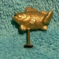Niedlicher Fisch in Antik-Gold aus Keramik handbemalt