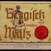 ALT ! Bieretikett Aktien-Brauerei Ohligs Brauerei Beckmann AG † 1989 Solingen